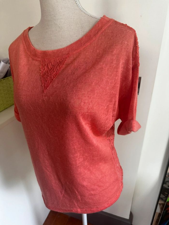 🌺 T-shirt fluide saumon – Pense à toi🌺 - photo numéro 3