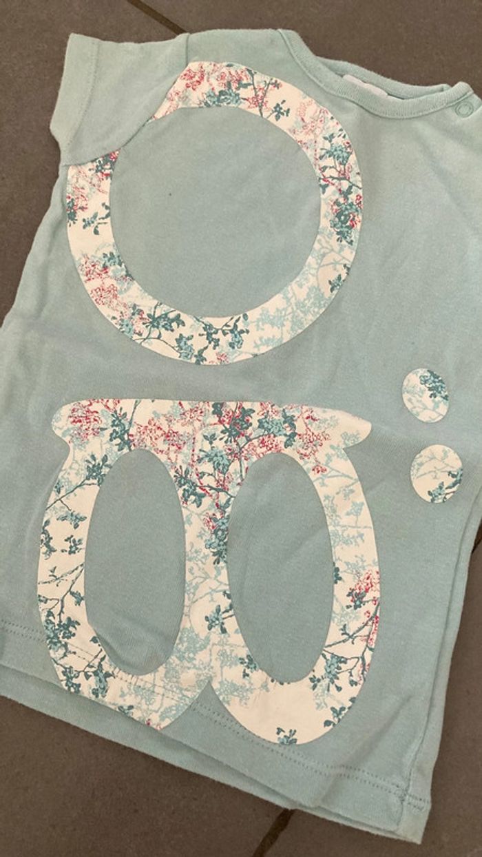 Lot ensemble tee shirt polo débardeur short vêtement bébé fille 18 mois - photo numéro 6