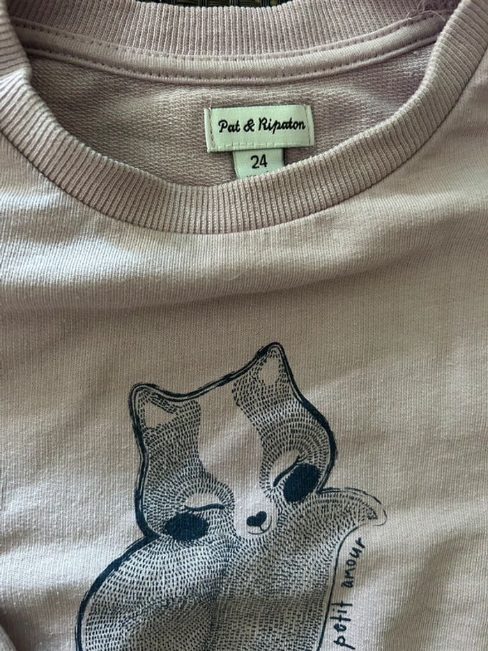 Pull petite fille lila 🦊 - photo numéro 3