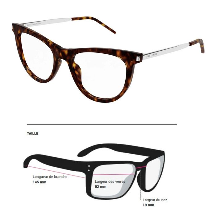 Monture lunettes de vue Saint Laurent SL 514 002 - photo numéro 10