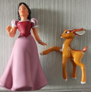 🦌 Lot de deux figurines princesse et faon papo 🦌