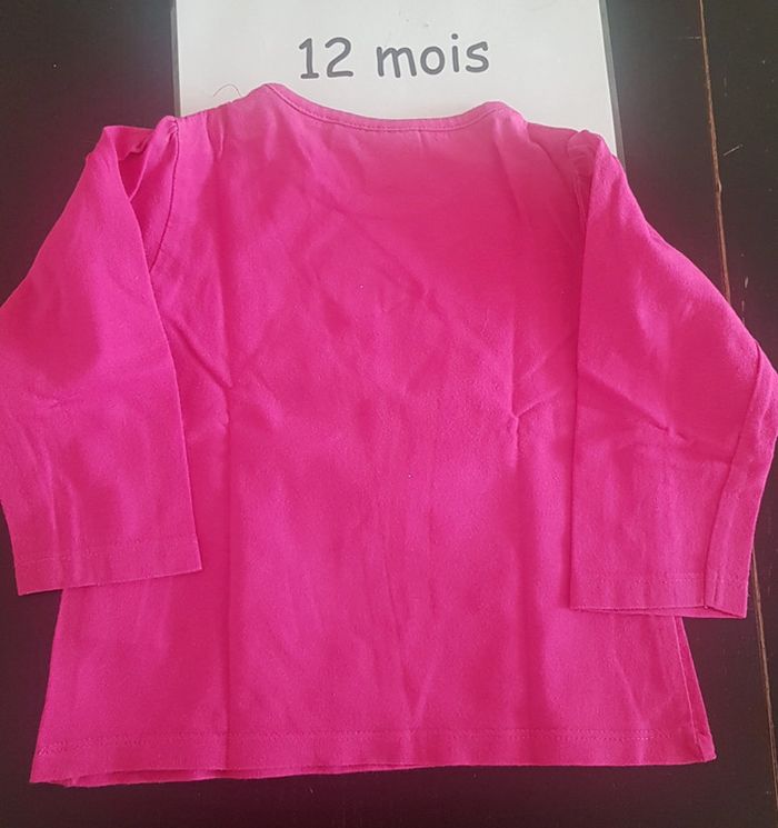 T-shirt ml Minnie disney 12 mois - photo numéro 2