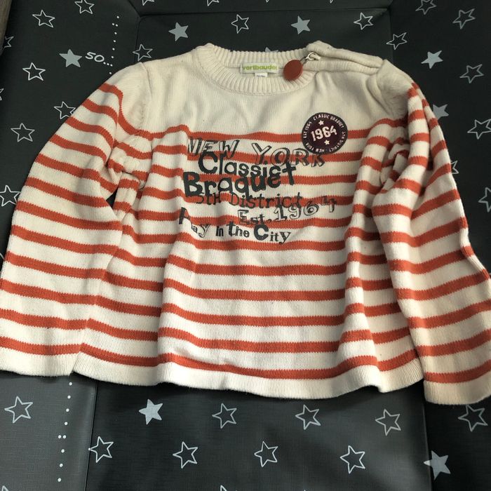 Pull vertbaudet raye 3 ans