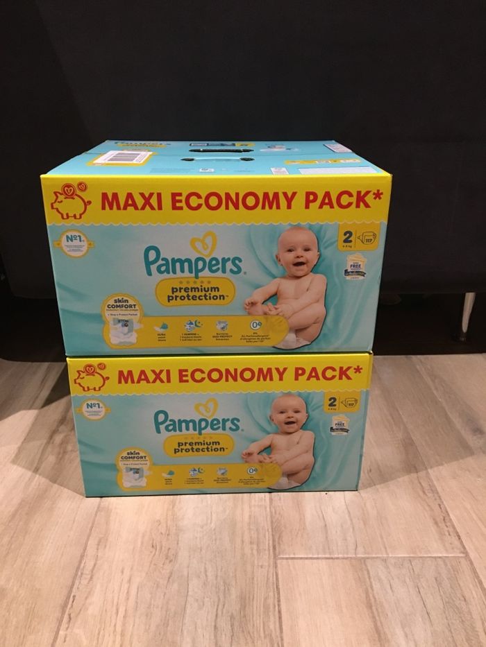 234 couches Pampers premium protection taille 2