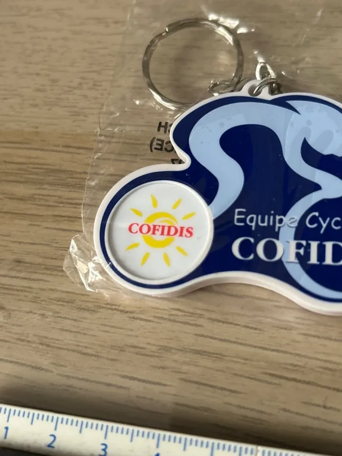 Porte clé jeton de caddie intégré équipe cycliste cofidis Tour de France - photo numéro 3