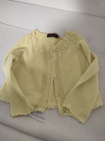 Gilet court jaune Catimini