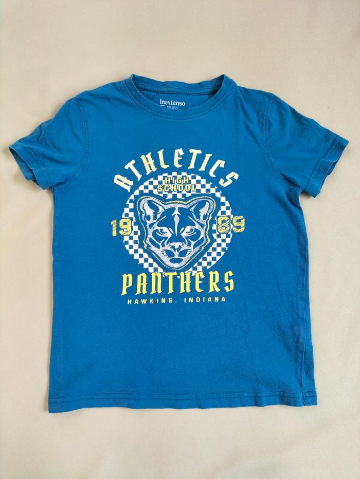 💙 T-shirt manches courtes panthère - 8 ans - In extenso - Bon état 💙