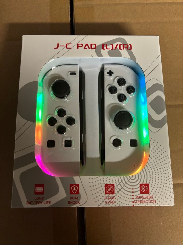 🎮 Manette Switch - Joy-Con Blanc Compatibles Toutes Consoles ! ⚪✨