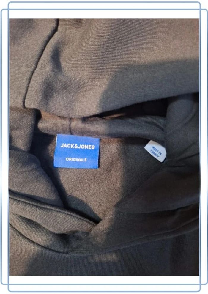 Sweat à Capuche noir jacks et jones unisexe taille S - photo numéro 10