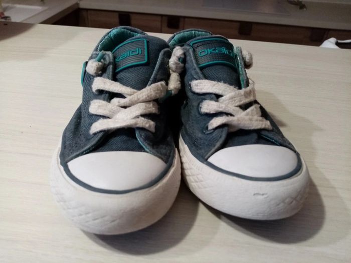 Basket toile bleu 27 - photo numéro 3