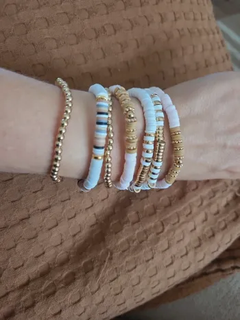 Semainier 7 bracelets perles polymere