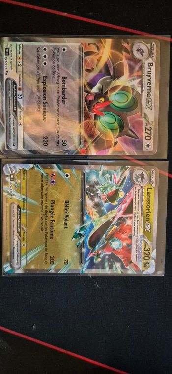 Lot 2 Cartes Pokémon EX – Lanssorien ex + Bruyverne ex – Ultra Rare