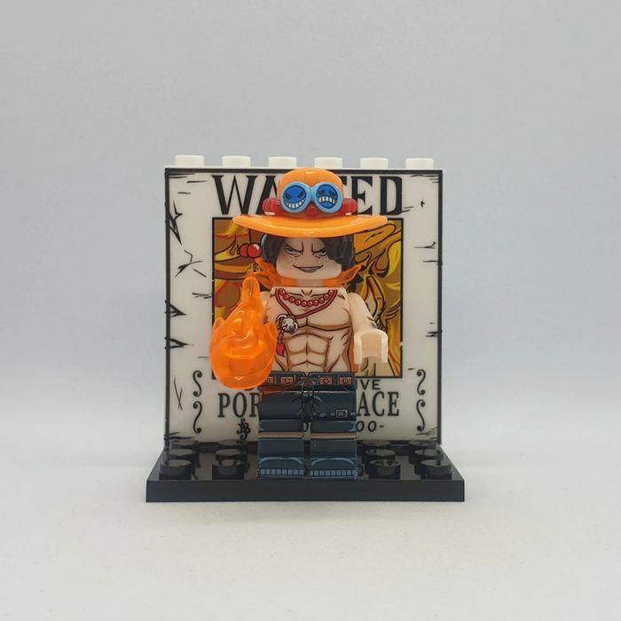 🌊 Figurine One Piece - Portgas D. Ace - (Style Lego) 🌊