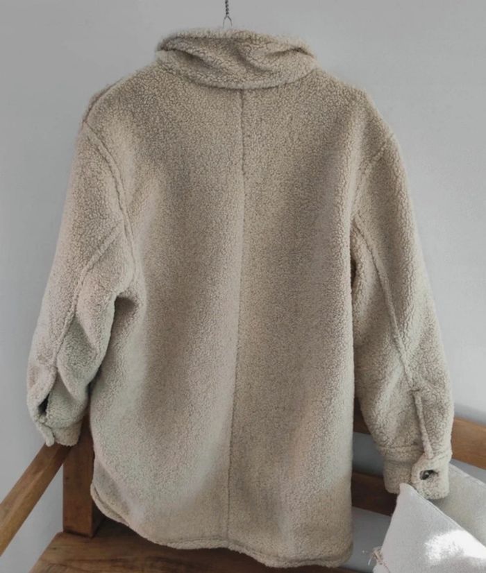 Veste sherpa beige effet mouton – Brave Soul – Taille S- très bon état - photo numéro 3