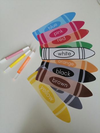 Affiches couleurs anglais
