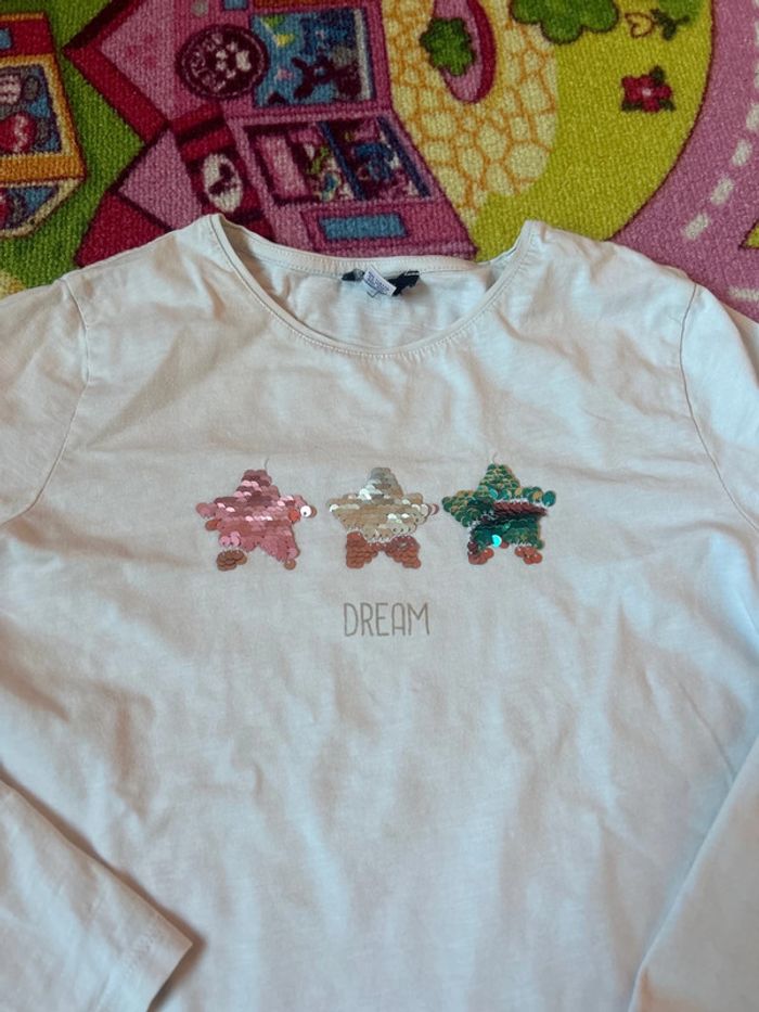 T-shirt manche longue fille 10 ans - photo numéro 2