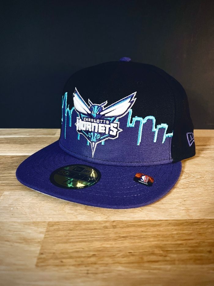 Casquette NBA Charlotte Hornets - Basketball Cap New Era 59 Fifty 7 1/4 7 3/8 - Neuf