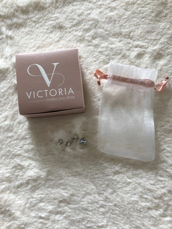 Boucles d’oreilles Victoria - Duo acier rondes et barres