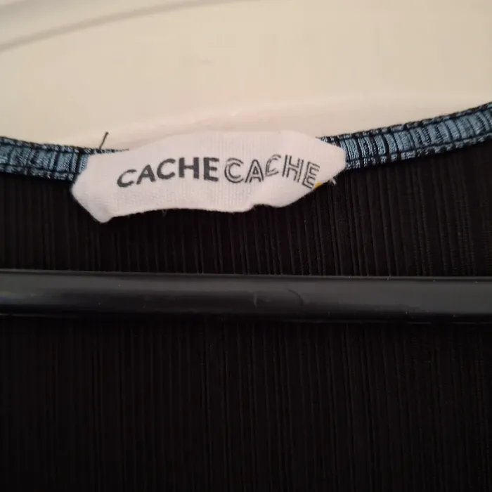 Robe cache cache bleu métallique S - photo numéro 3