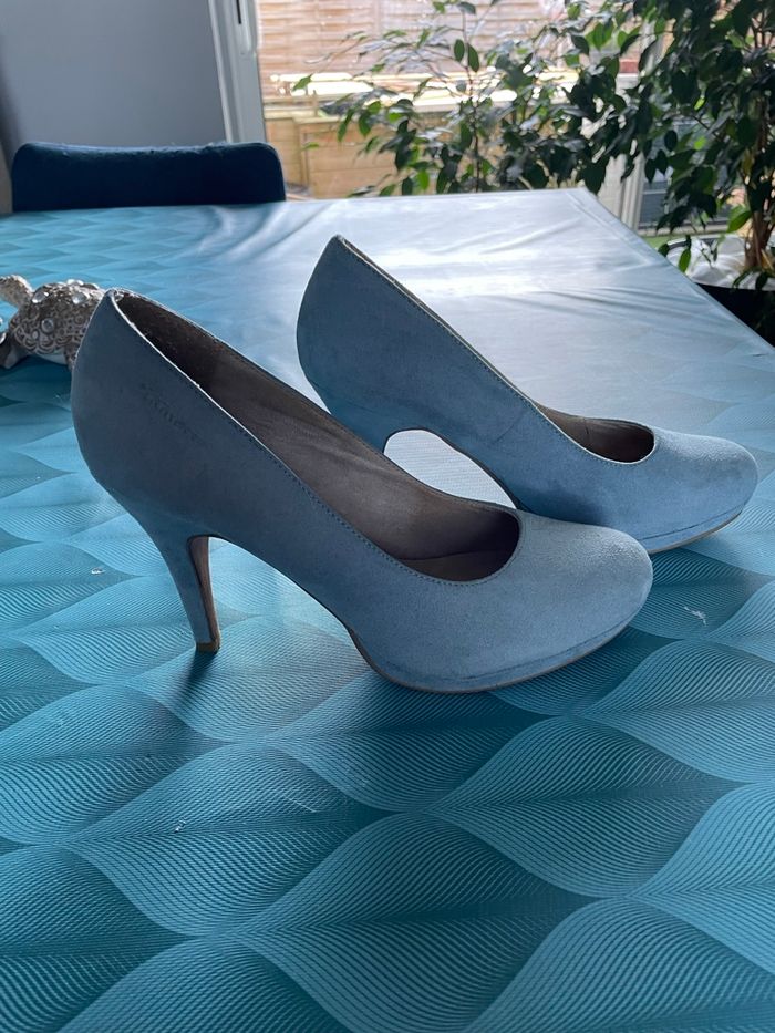 Escarpin bleu - photo numéro 4