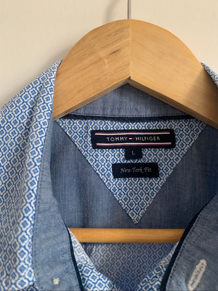 Chemise Tommy Hilfiger -tbe-taille L - photo numéro 2