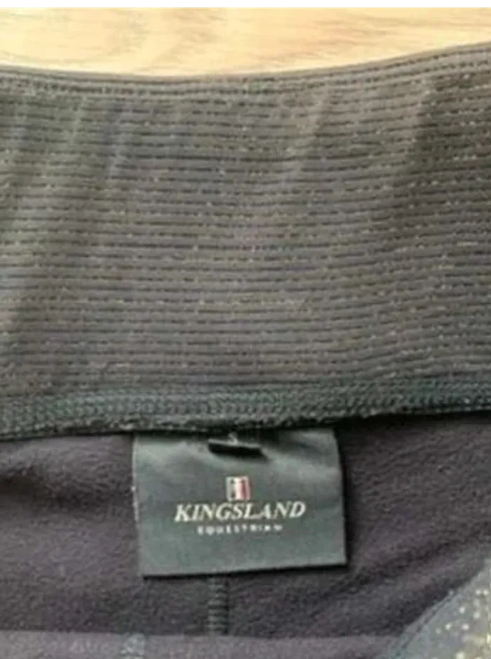 Legging Équitation Kingsland Bleu – Taille S – Très Bon État Grip - photo numéro 6