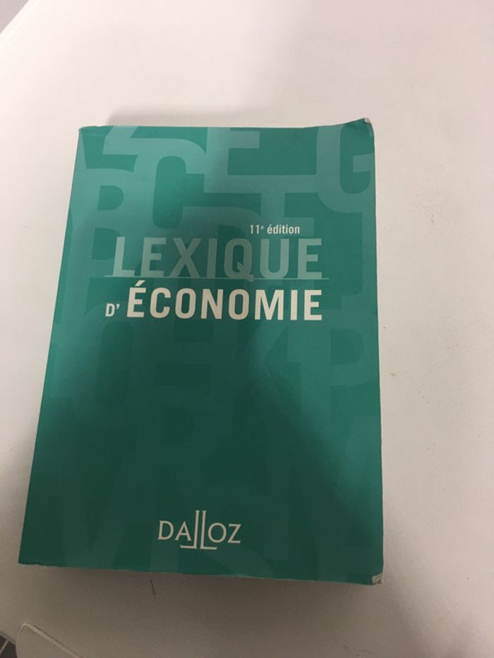 Lexique économie