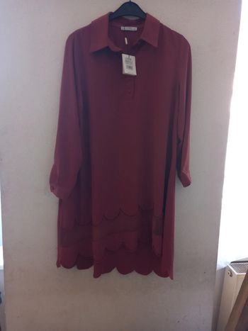 Longue robe d été brune Taille : 44