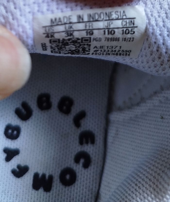 Basket adidas bubble grand court blanc - photo numéro 6