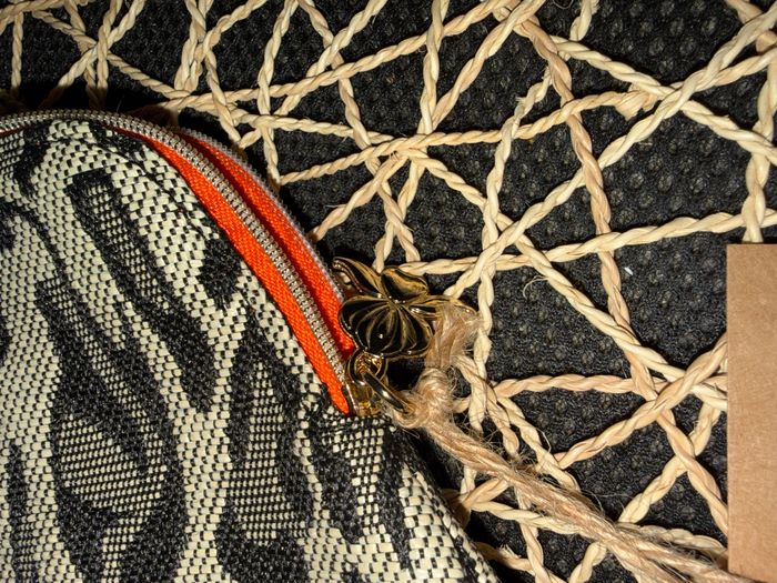 Petite trousse de maquillage et de toilette à motifs Pochette imprimée léopard multicolore Fermetu - photo numéro 2