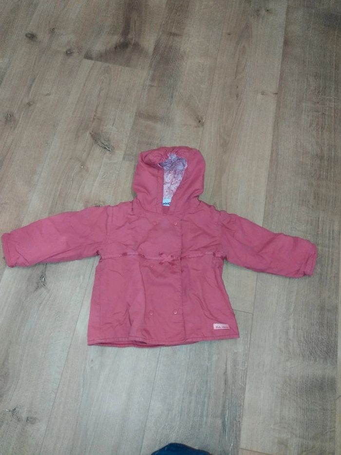 Manteau rose 18mois