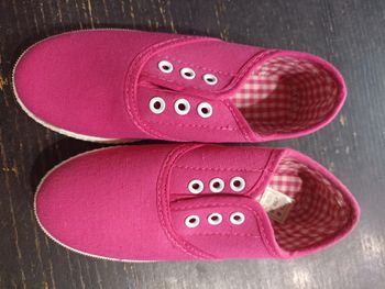 Basket toile rose taille 30