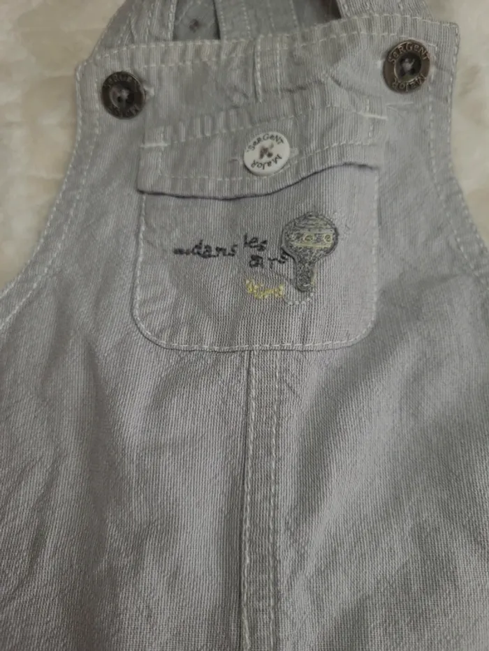 👶Salopette short Sergent Major taille 6mois👶 - photo numéro 3