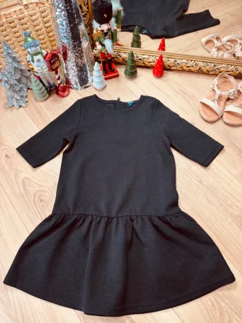 Taille 8 ans robe fête fille Kiabi noir * scintillant * 🎄