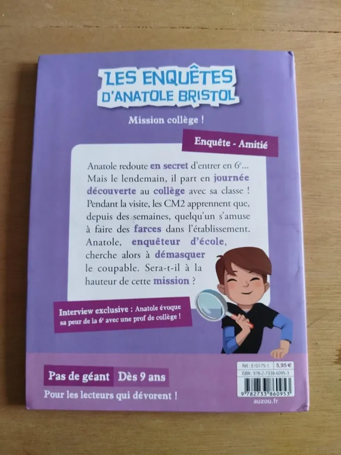 roman "Les enquêtes d'Anatole Bristol" tome 9 - photo numéro 2
