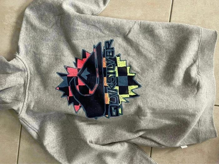 Sublime sweat zippé à capuche QuickSilver 14 ans - photo numéro 5