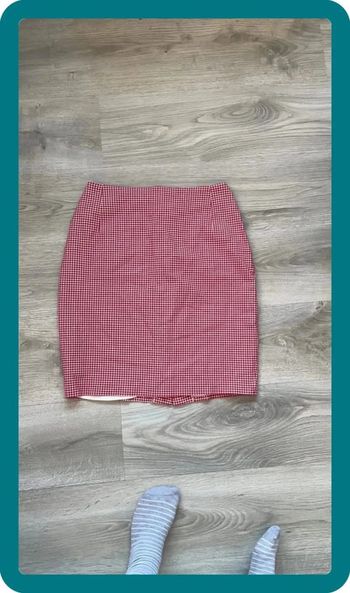 Jupe rouge carreaux
