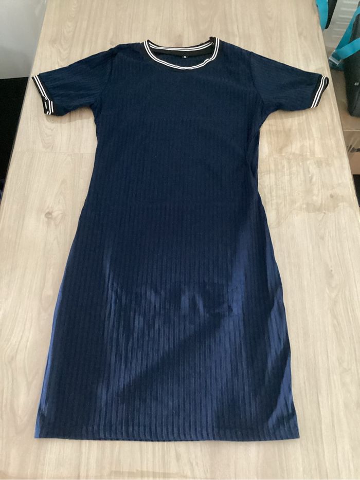 Robe t-shirt bleu