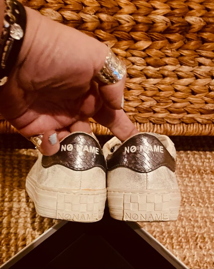 Noname baskets blanches argentées 39🌸 - photo numéro 3