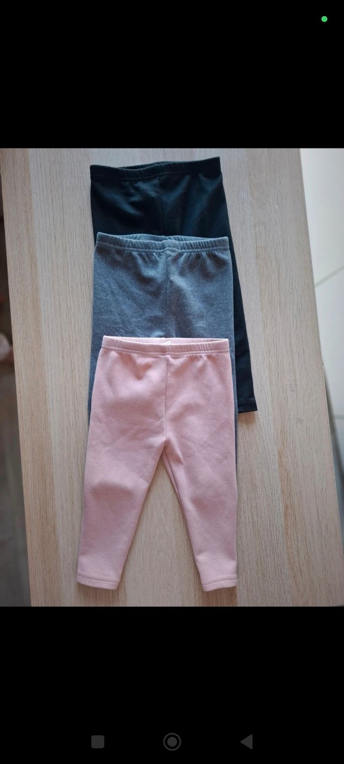 Lot de 3 leggings shein 12-18mois