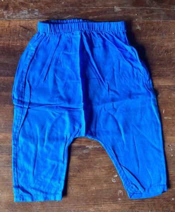 Sarouel 18 mois Acanthe bleu roi