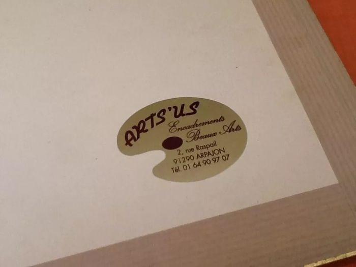 Vue sur le Pont Neuf Paris Encadrement sous verre bois doré ARTS' US Encadrements - photo numéro 3