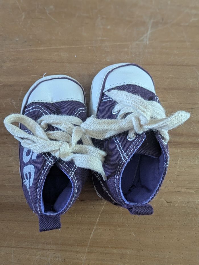 Chaussures baskets/chaussons bébé 3+6 mois - photo numéro 3