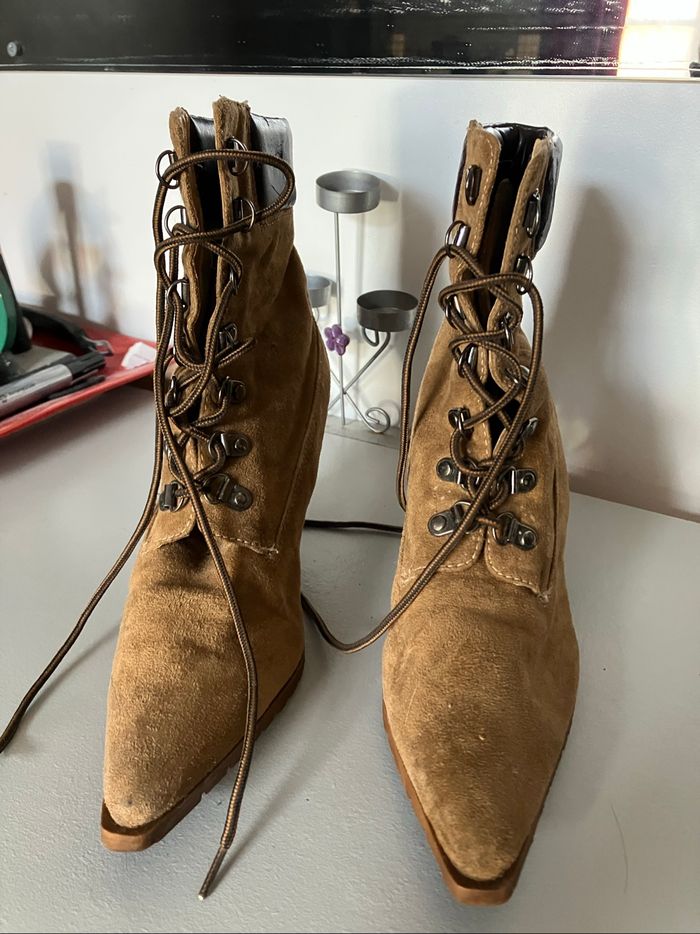 Bottines marron - photo numéro 3