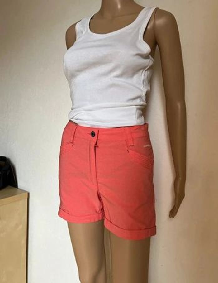 Short de sport Icepeak couleur rouge/corail taille haute XS/S - photo numéro 4