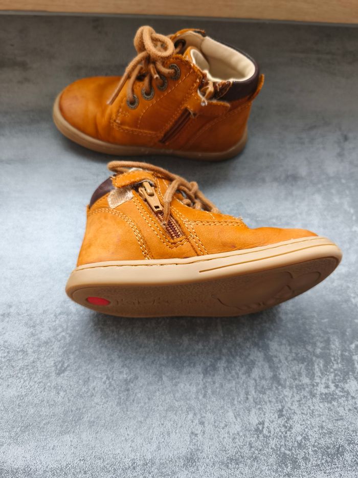 Kickers marron en cuir - photo numéro 3