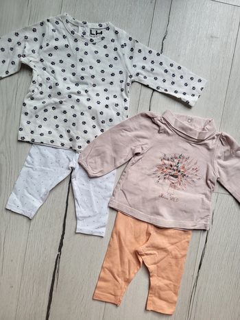 Lot de 2 ensembles fille 3 mois