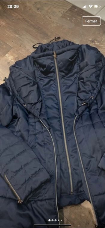 Veste matelassée bleue nuit