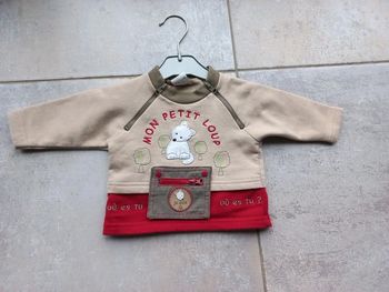 Sweat 3 mois mon petit loup