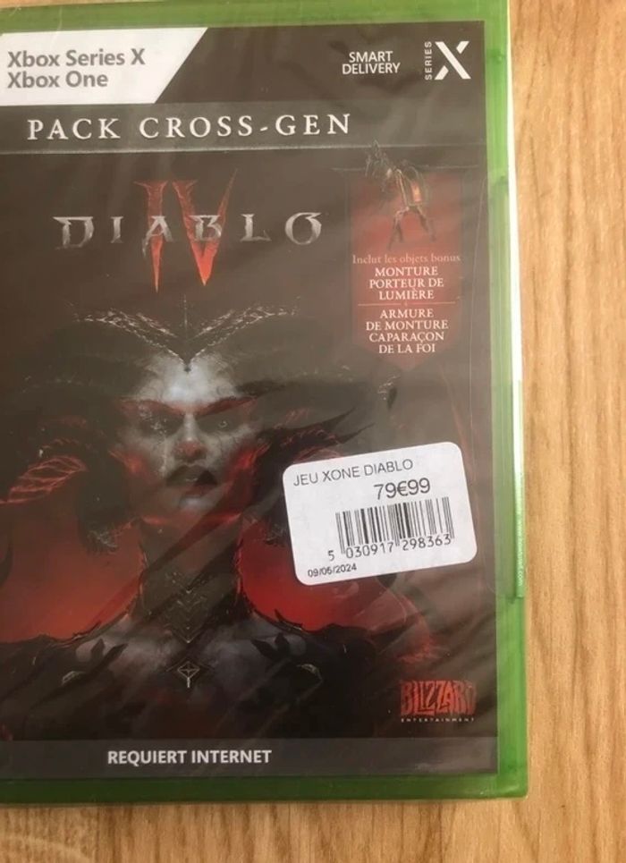 Jeu diablo IV x box one serie x neuf sous blister, version française Neuf scellé - photo numéro 3